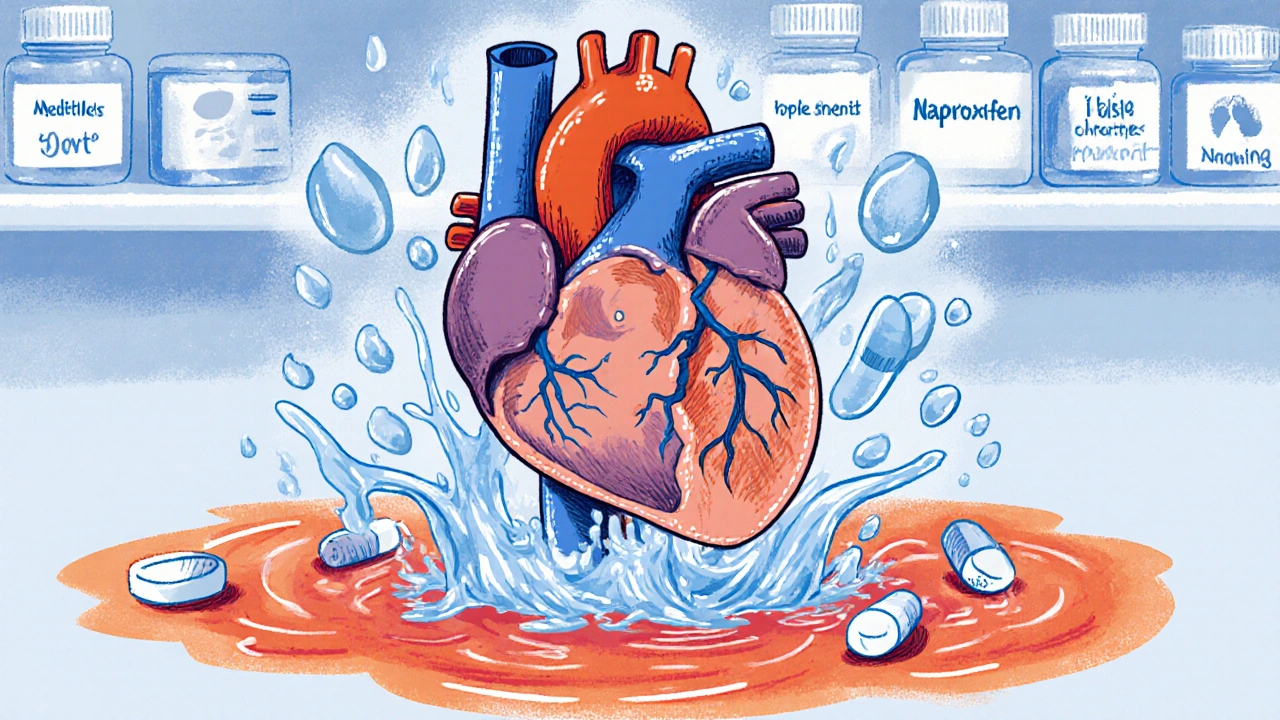 NSAIDs and Heart Failure: How Common Painkillers Increase Fluid Retention and Hospitalization Risk