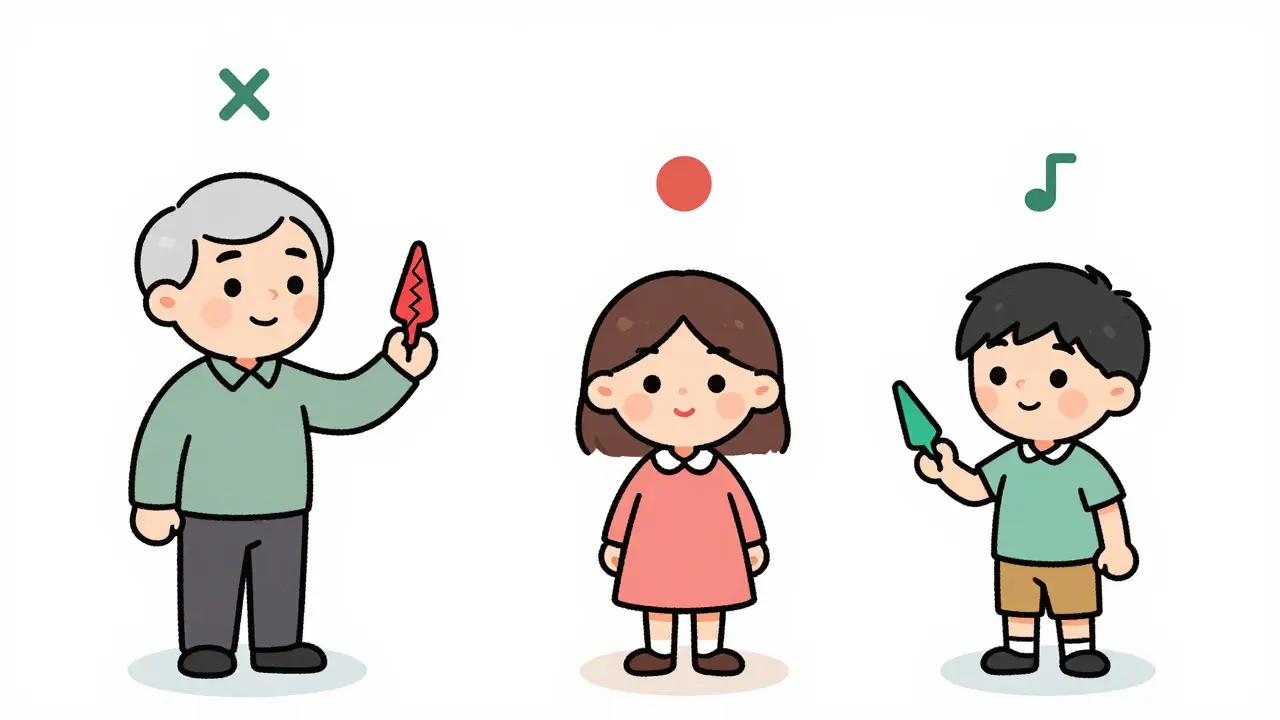 A family tree showing how red-green color blindness is passed through X-chromosome inheritance.