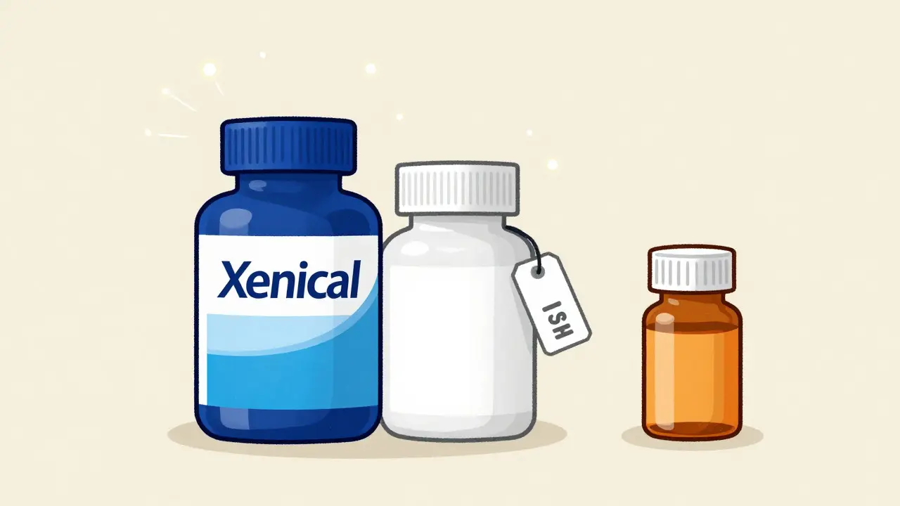 Comparison of brand name and generic weight loss pills